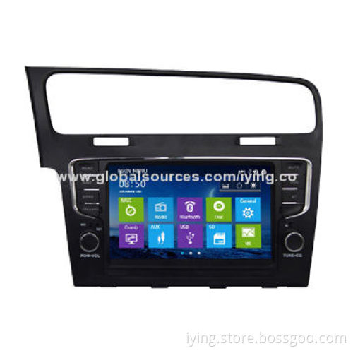 Deckless car GPS navigation systems for Volkswagen Goft 7, with Bluetooth, win8 user interface